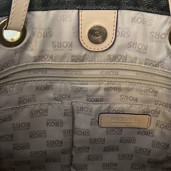 Michael Kors - canvas coated tote. Gently used. - Picture 4 of 5
